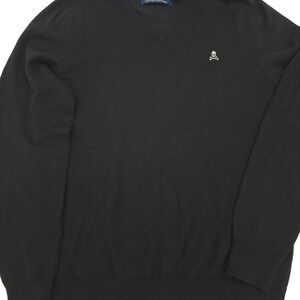 Scalpers Sweater Mens M Navy Cashmere Blend Minimalist Classic Preppy
